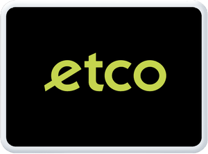ETCO logo green on black